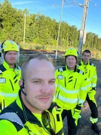 Jyrki Saukko Oy:n tiimi työmaalla